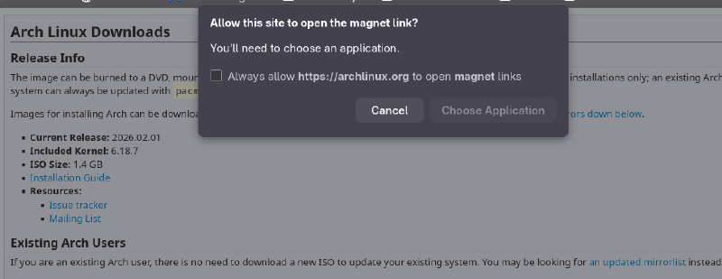 open magnet link box