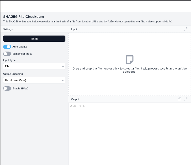 sum check online tool